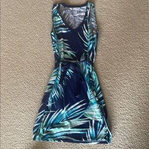 Tommy Bahama -Tropical Blue and Green Sleeveless Dress